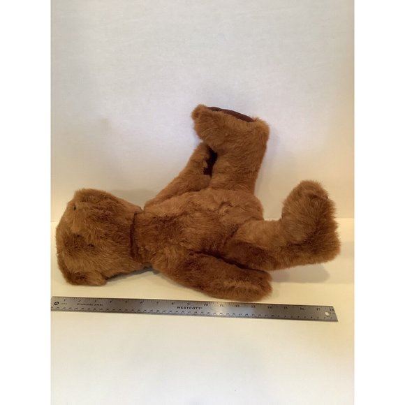 Walmart Plush Dark Brown Teddy Bear Stuffed Animal Soft Toy - Picture 4 of 10